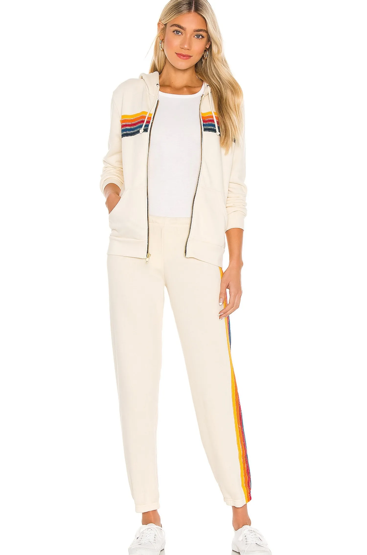 Women Aviator Nation Pants|Loungewear>5 Stripe Sweatpant