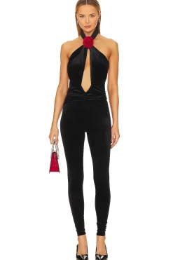 Women Ronny Kobo Jumpsuits>Abreen Velvet Catsuit