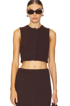 Women Lovers and Friends Matching Sets>Agnese Cropped Vest