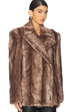 Women AKNVAS Jackets & Coats>Agostino Faux Fur Jacket
