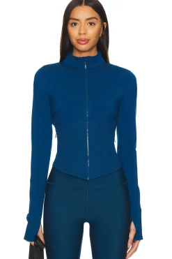 Women alo Jackets & Coats>Airbrush Corset Full Zip Jacket