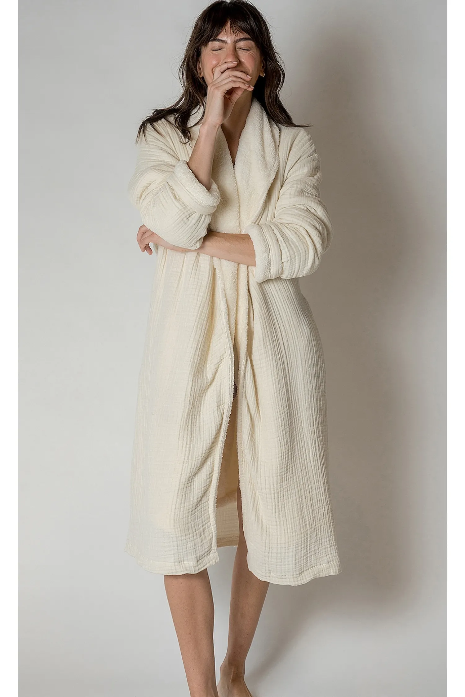 Women House No. 23 Lingerie & Sleepwear>Alaia Sherpa Robe