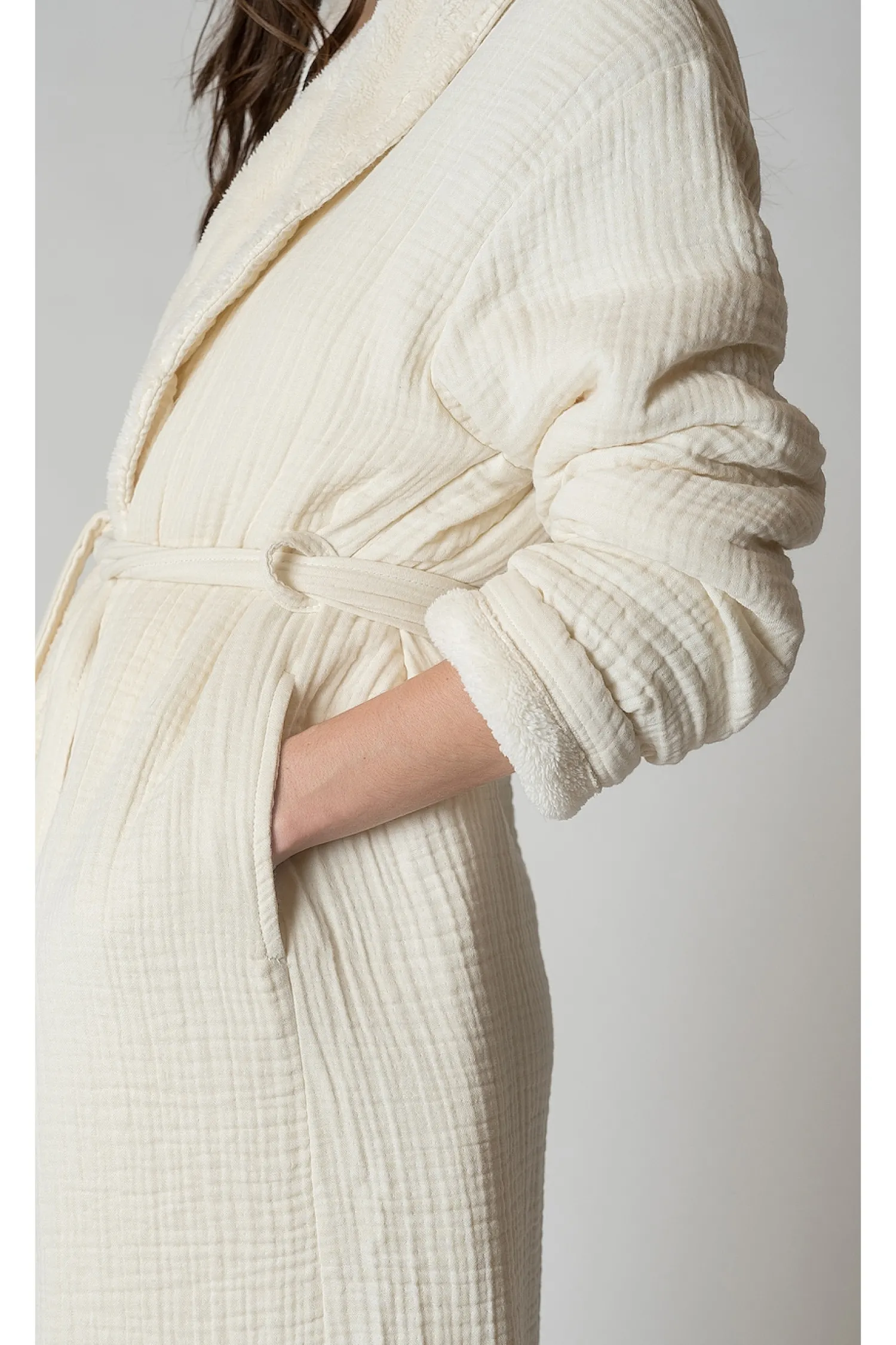 Women House No. 23 Lingerie & Sleepwear>Alaia Sherpa Robe