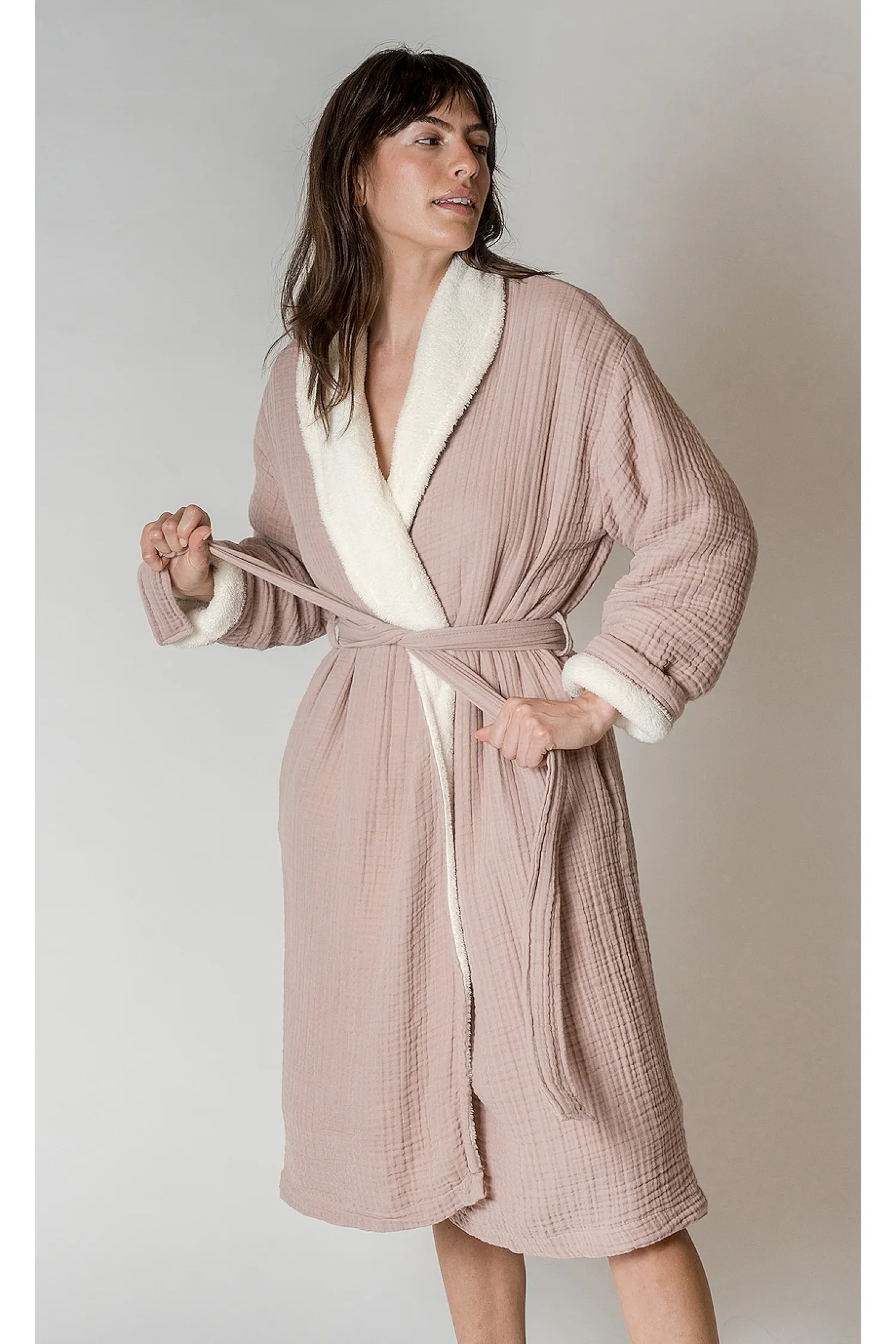 Women House No. 23 Lingerie & Sleepwear>Alaia Sherpa Robe