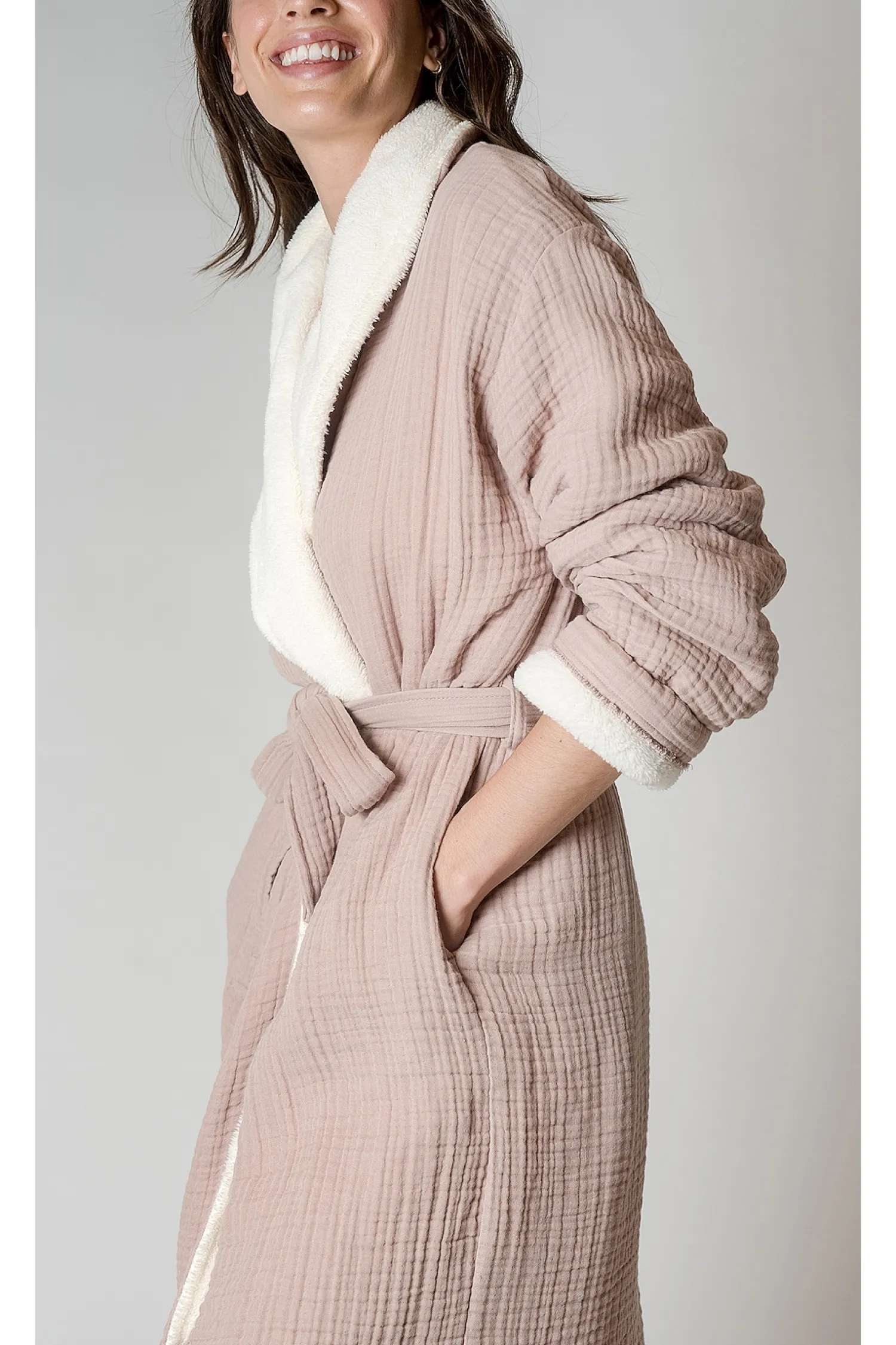 Women House No. 23 Lingerie & Sleepwear>Alaia Sherpa Robe