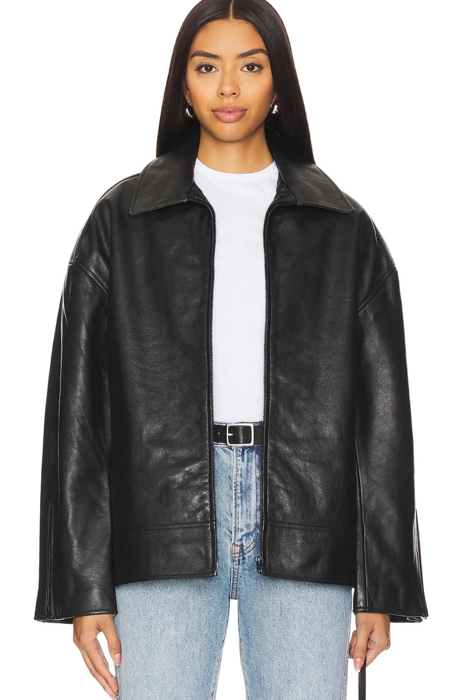 Women GRLFRND Jackets & Coats>Alek Leather Jacket