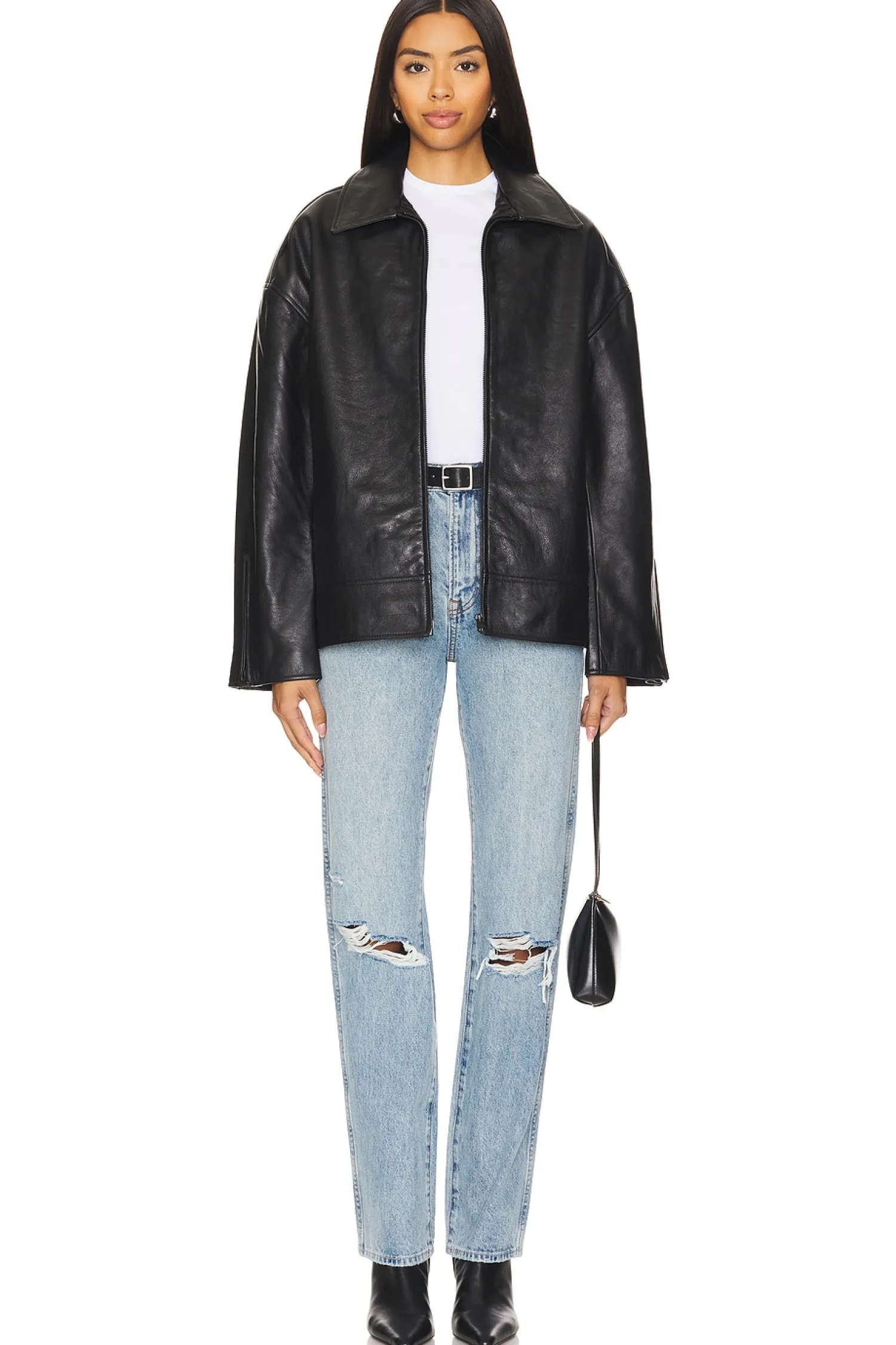 Women GRLFRND Jackets & Coats>Alek Leather Jacket