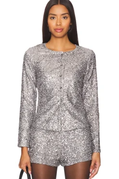 Women Never Fully Dressed Matching Sets>Alexa Sequin Cardigan