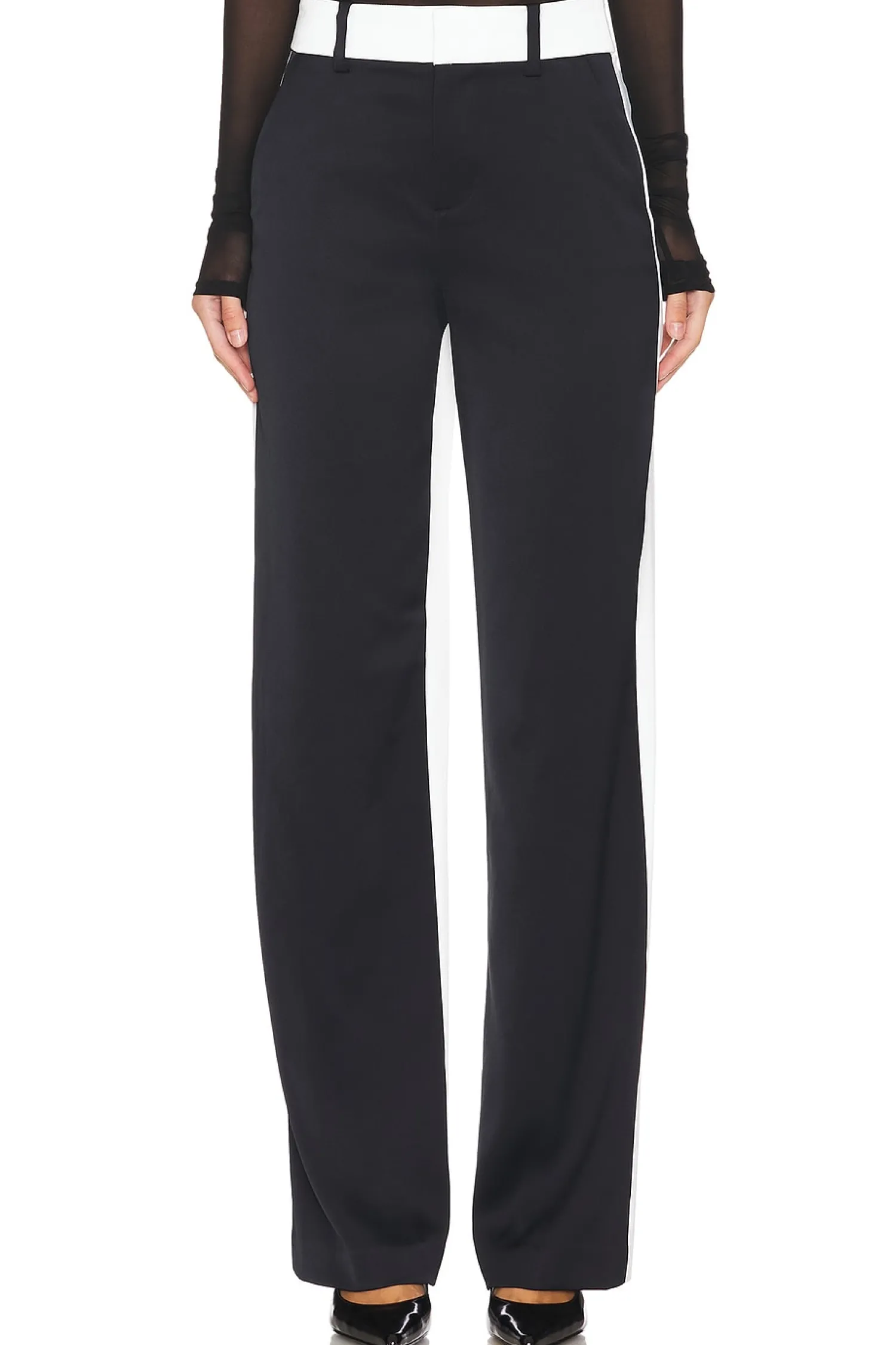 Women Alice + Olivia Pants>Alexander Straight Trouser