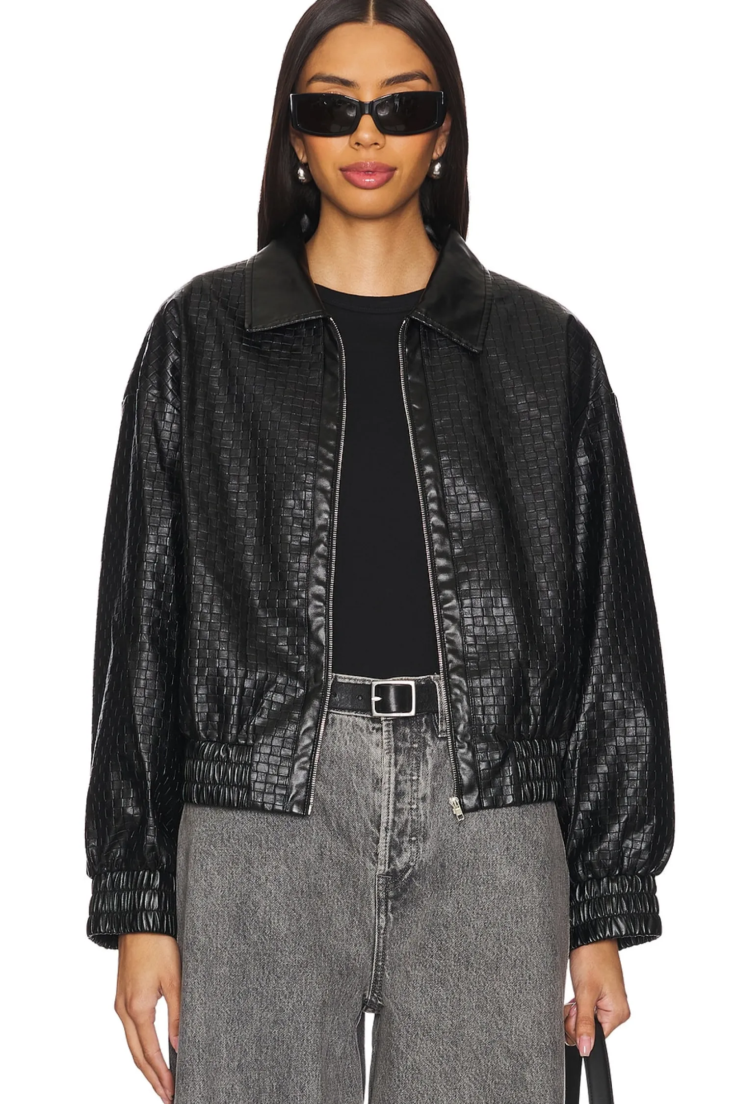 Women superdown Jackets & Coats>Alia Faux Leather Jacket