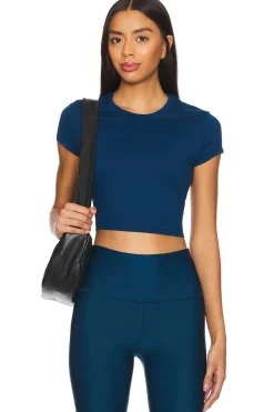 Women alo Matching Sets>soft Crop Finesse Short Sleeve