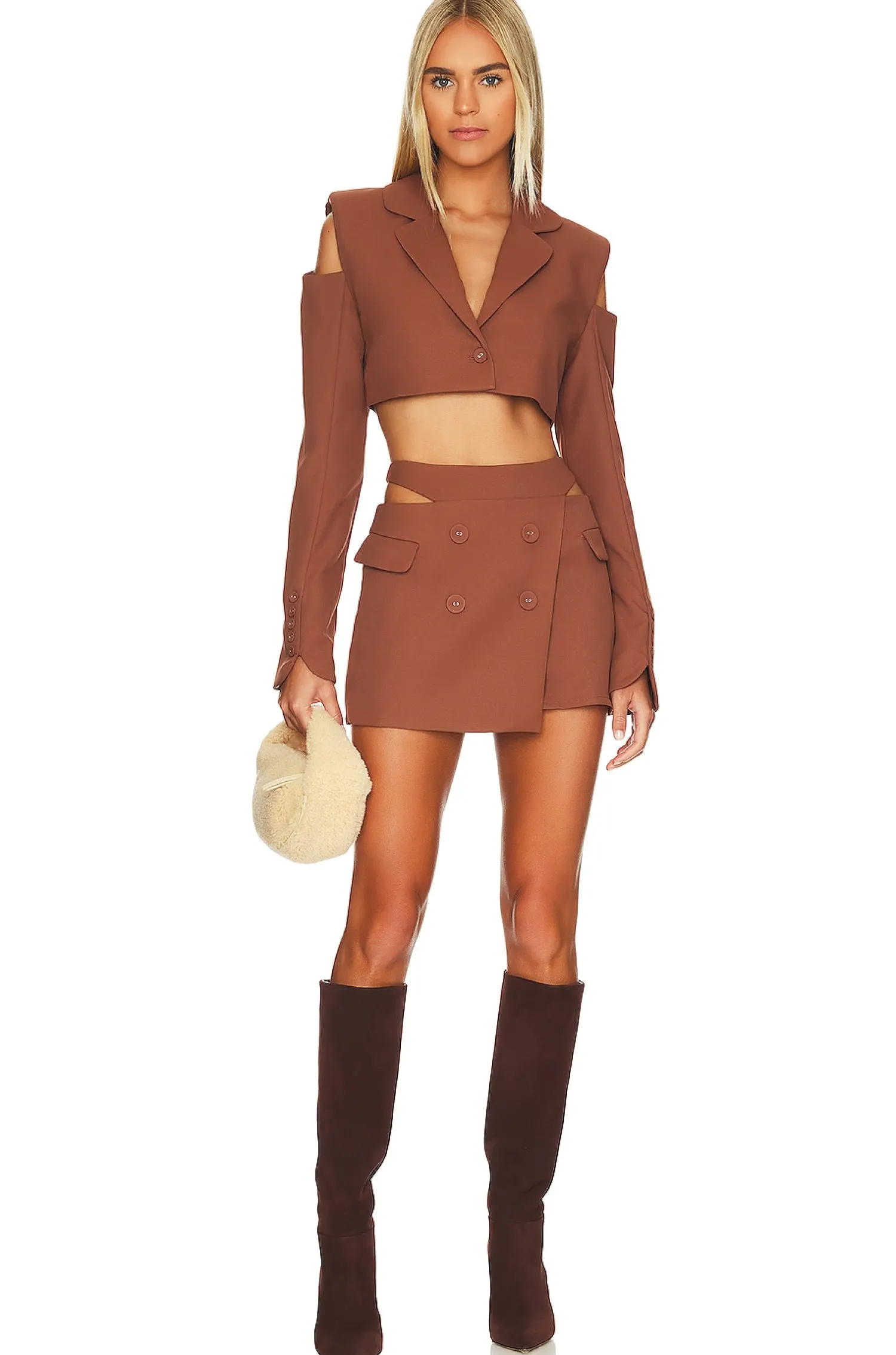 Women For Love & Lemons Jackets & Coats>Alysa Crop Blazer