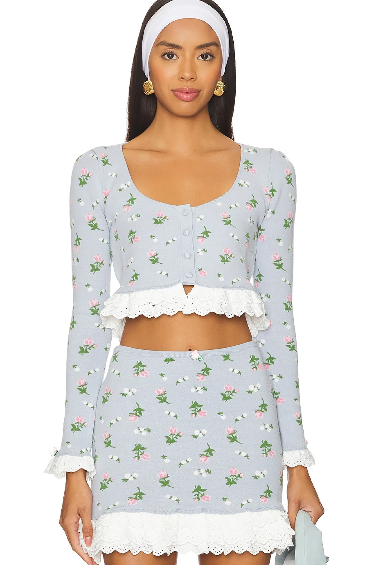 Women For Love & Lemons Matching Sets>Amalia Knit Cardigan