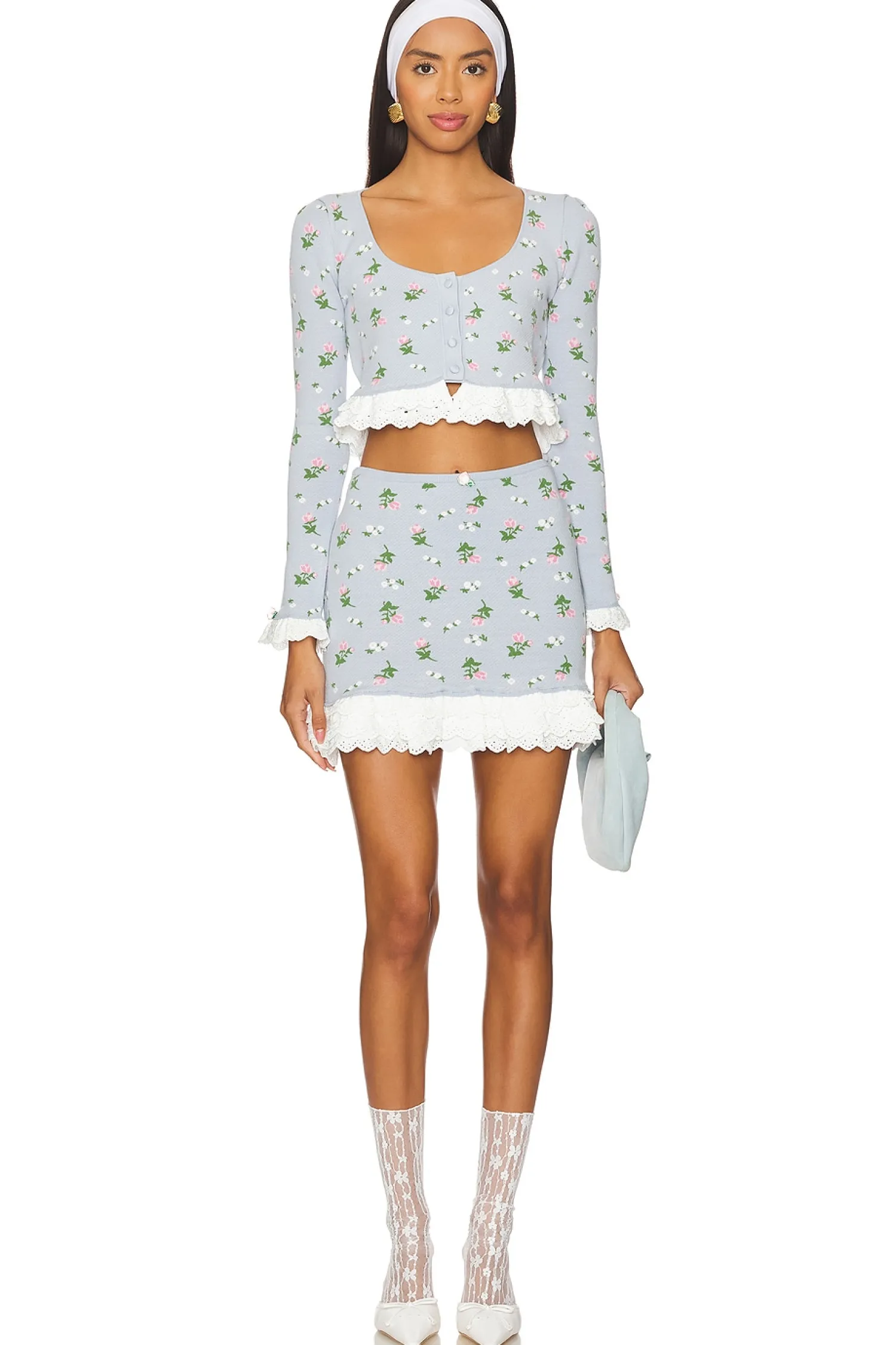 Women For Love & Lemons Matching Sets>Amalia Knit Mini Skirt