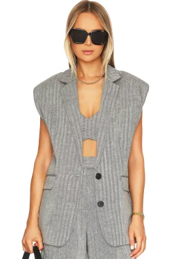 Women Shona Joy Jackets & Coats>Amanda Sleeveless Tailored Blazer