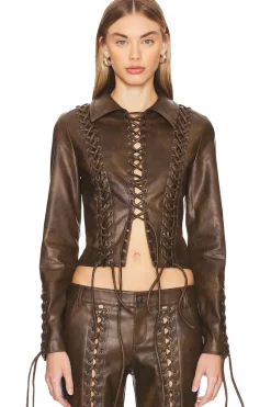 Women LOBA Matching Sets|Jackets & Coats>Amantilla Faux Leather Jacket