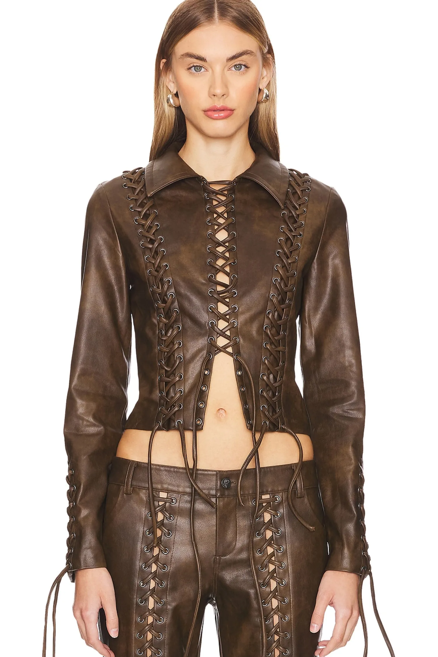 Women LOBA Matching Sets|Jackets & Coats>Amantilla Faux Leather Jacket