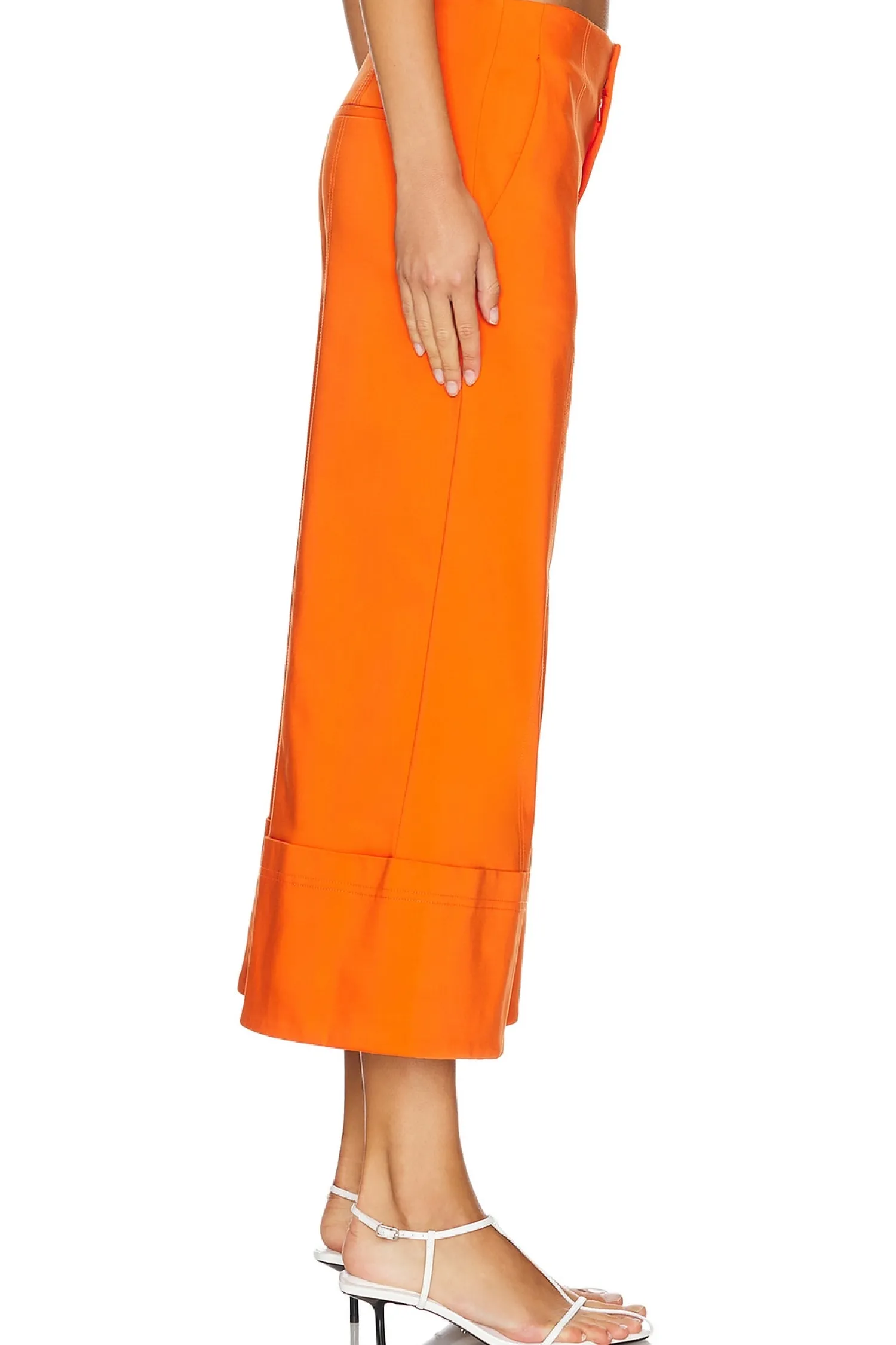 Women Alice + Olivia Pants|Matching Sets>Andra High Rise Wide Leg Cropped Cuff Pant
