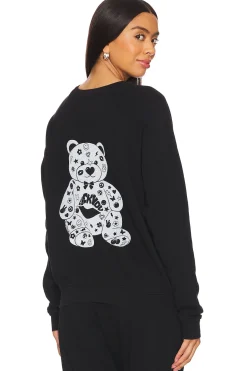 Women Lauren Moshi Matching Sets|Loungewear>Anela Raglan F U Bear Crew Neck