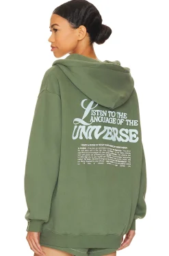 Women The Mayfair Group Loungewear>Angel Number Zip Up Hoodie