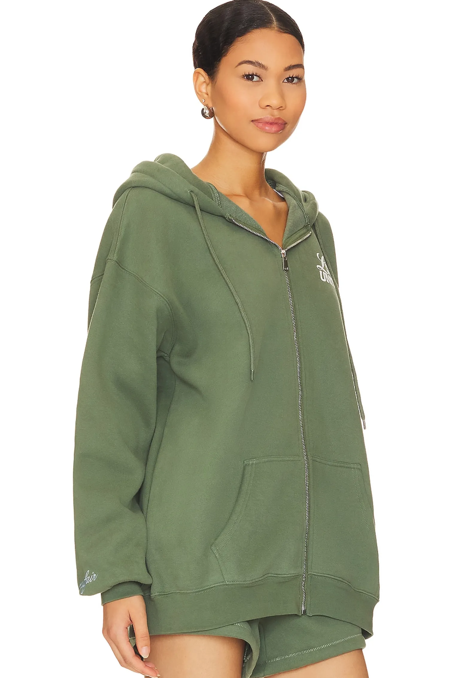 Women The Mayfair Group Loungewear>Angel Number Zip Up Hoodie