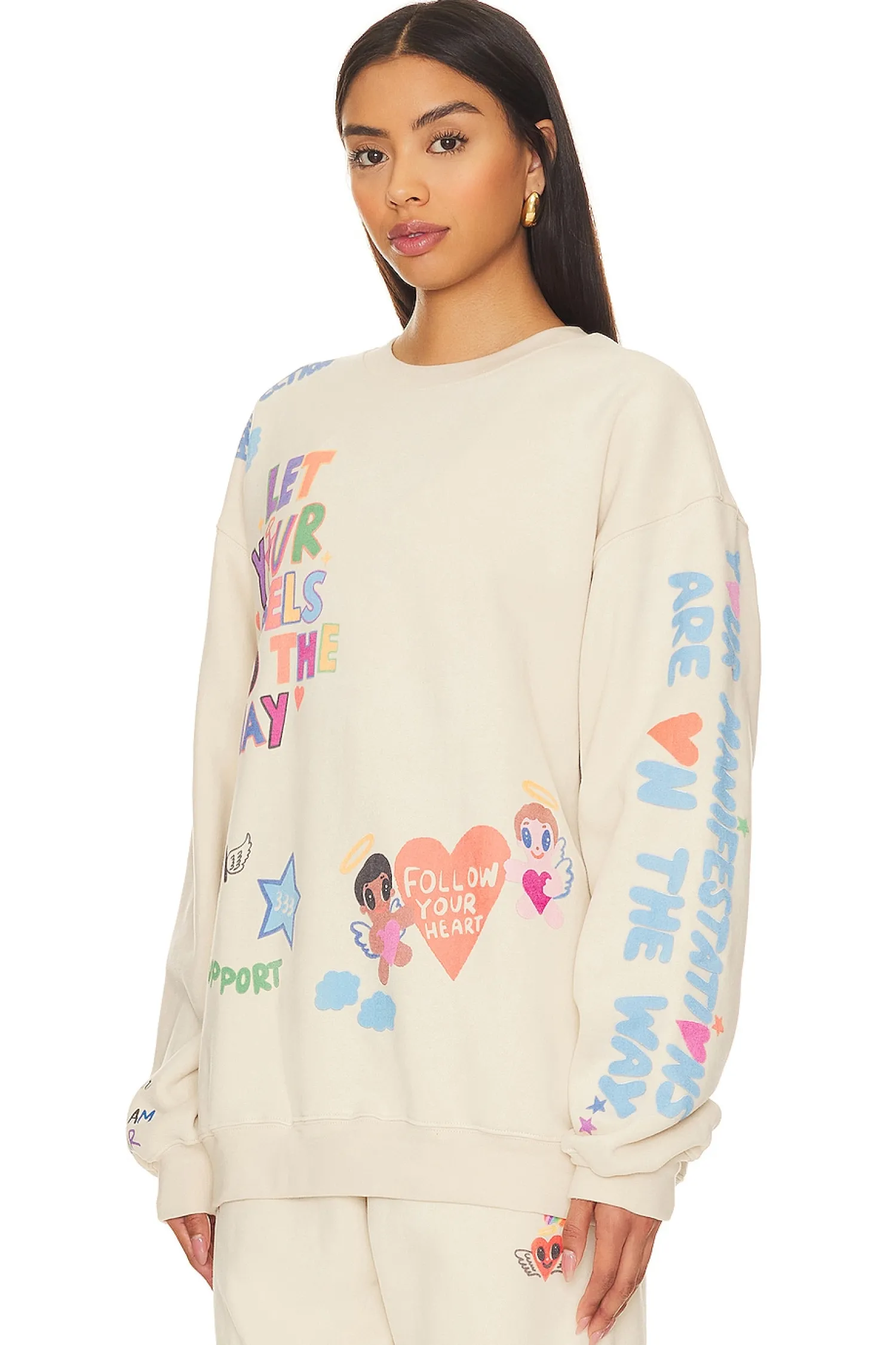Women The Mayfair Group Loungewear>Angels All Around You Crewneck