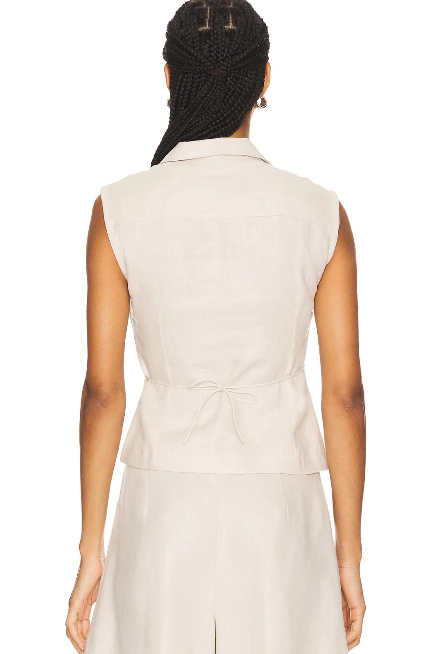 Women FAITHFULL THE BRAND Matching Sets>Antibes Sleeveless Wrap Shirt