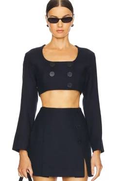Women MATTHEW BRUCH Matching Sets>Apron Double-breasted Top