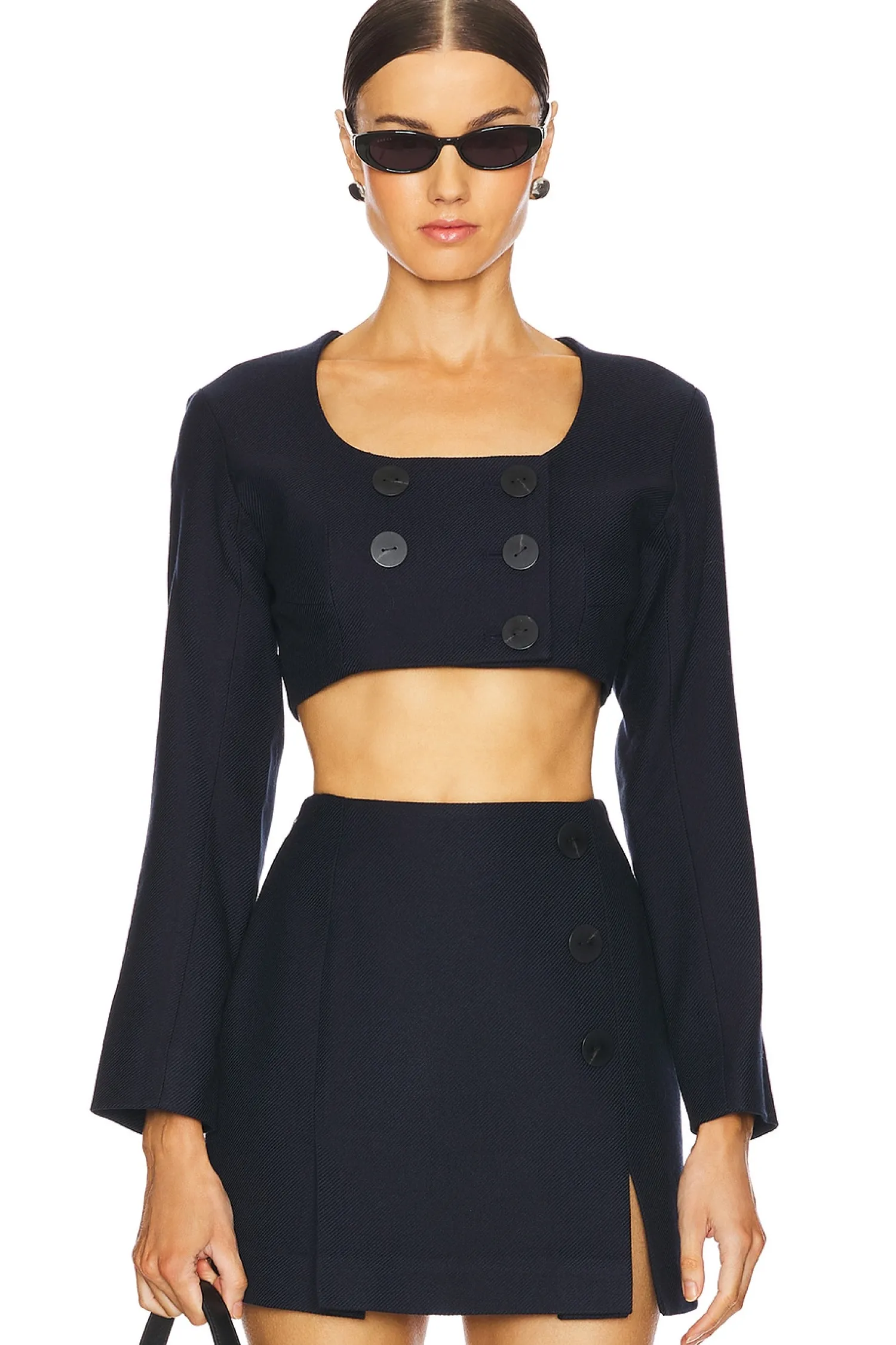 Women MATTHEW BRUCH Matching Sets>Apron Double-breasted Top