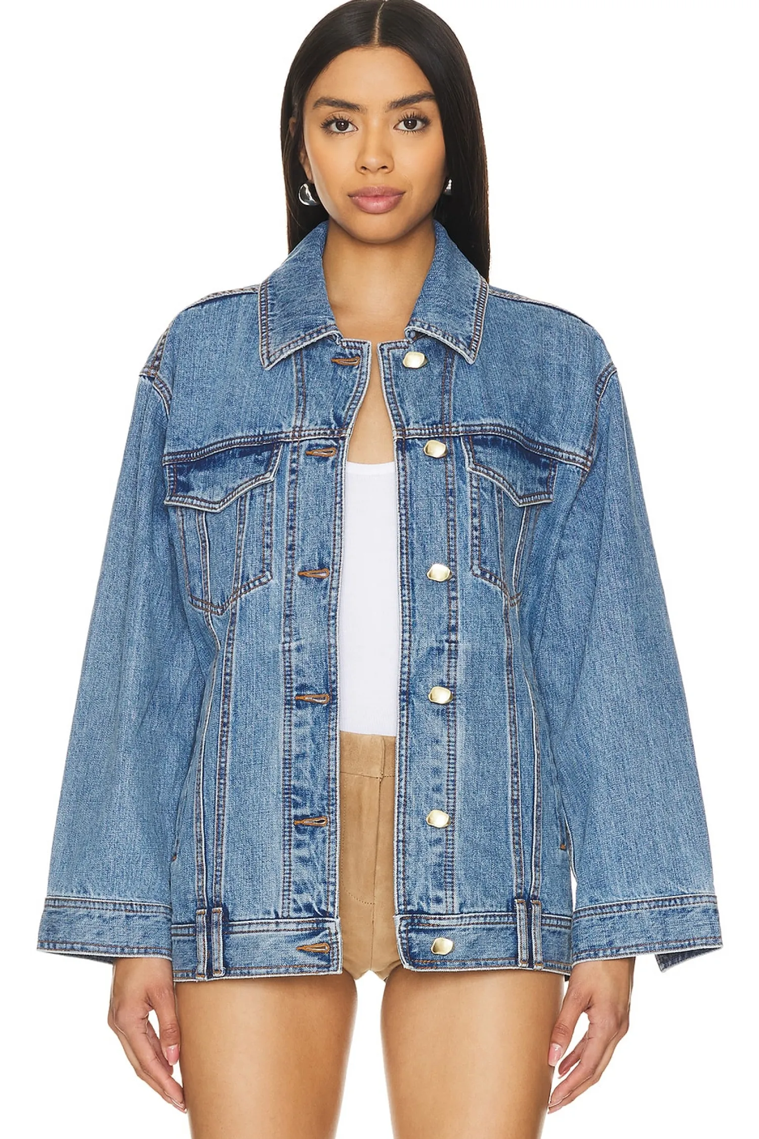 Women Aje Jackets & Coats>Aradia Oversized Denim Jacket