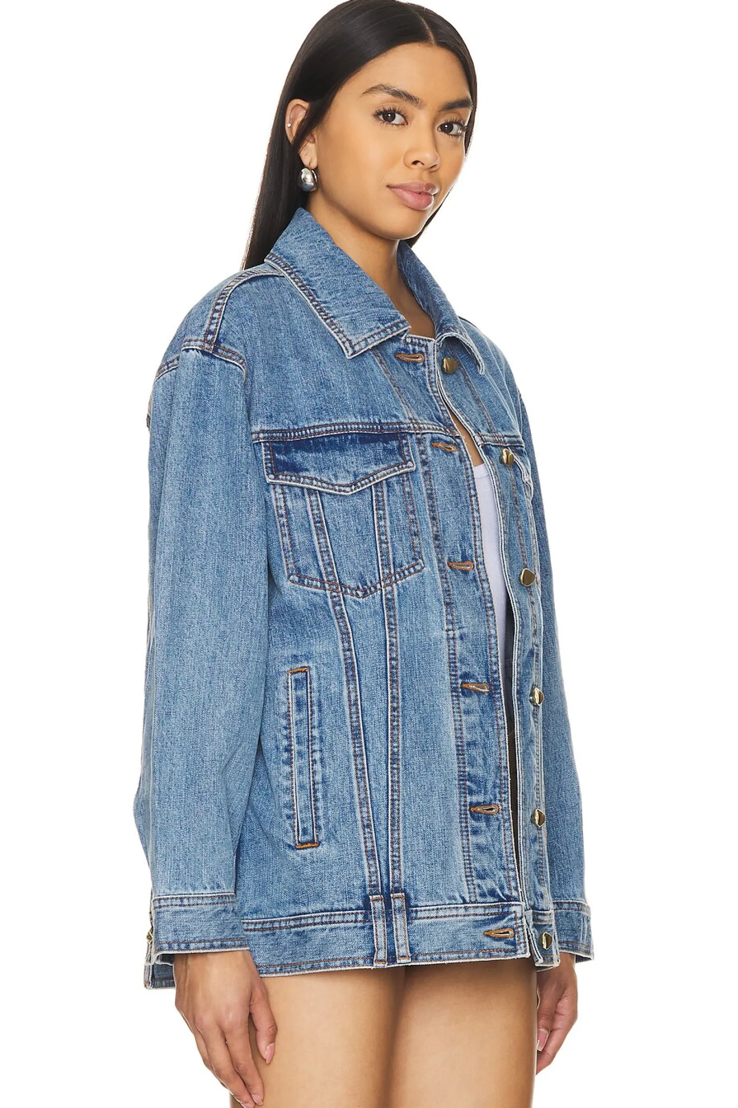 Women Aje Jackets & Coats>Aradia Oversized Denim Jacket