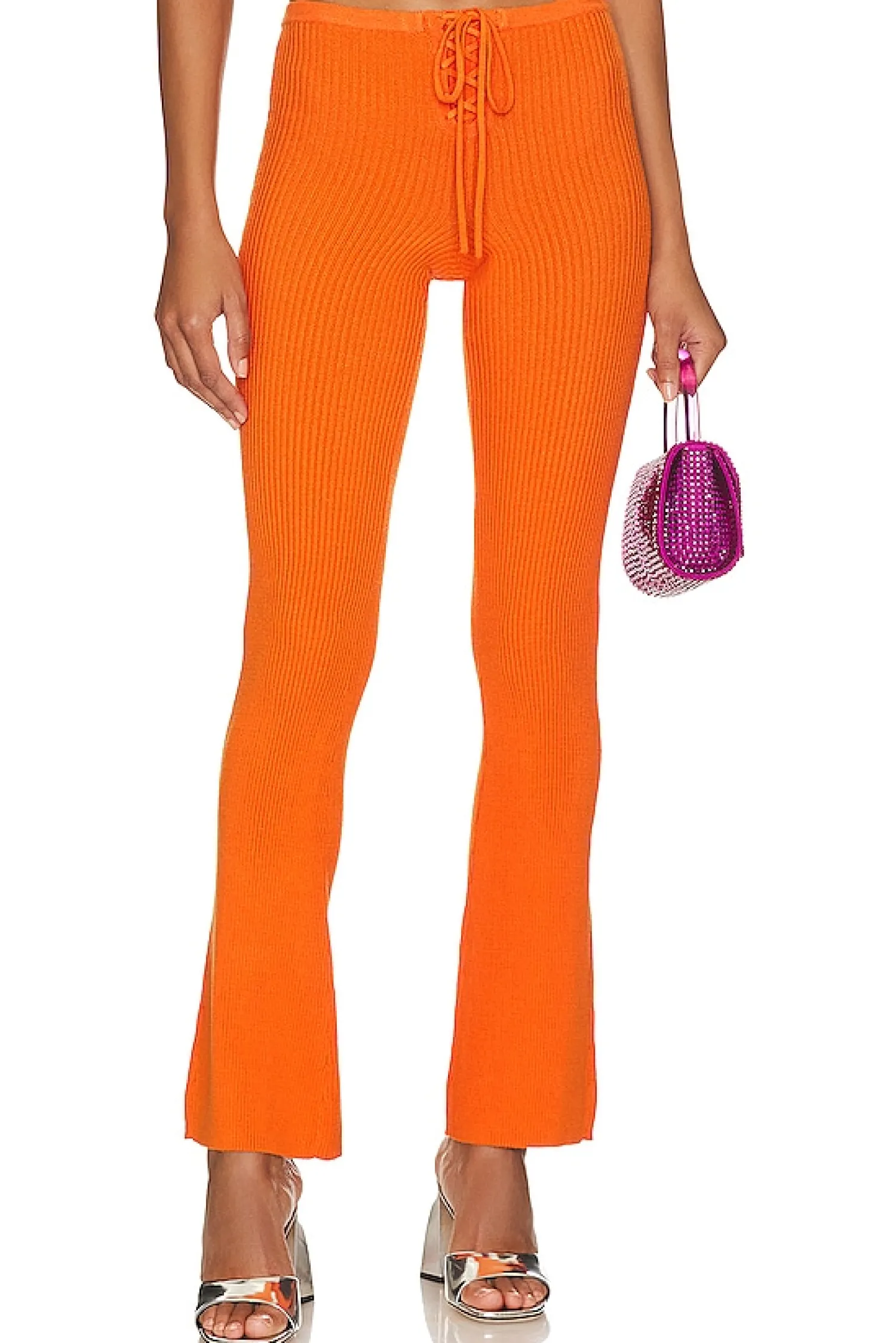 Women Camila Coelho Pants|Loungewear>Artemis Lace Up Knit Pant