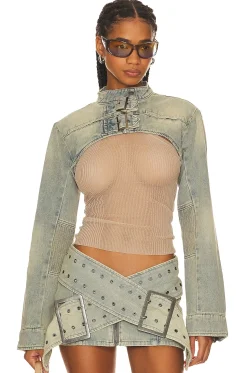 Women Jaded London Jackets & Coats>Assassin Ultra Cropped Jacket
