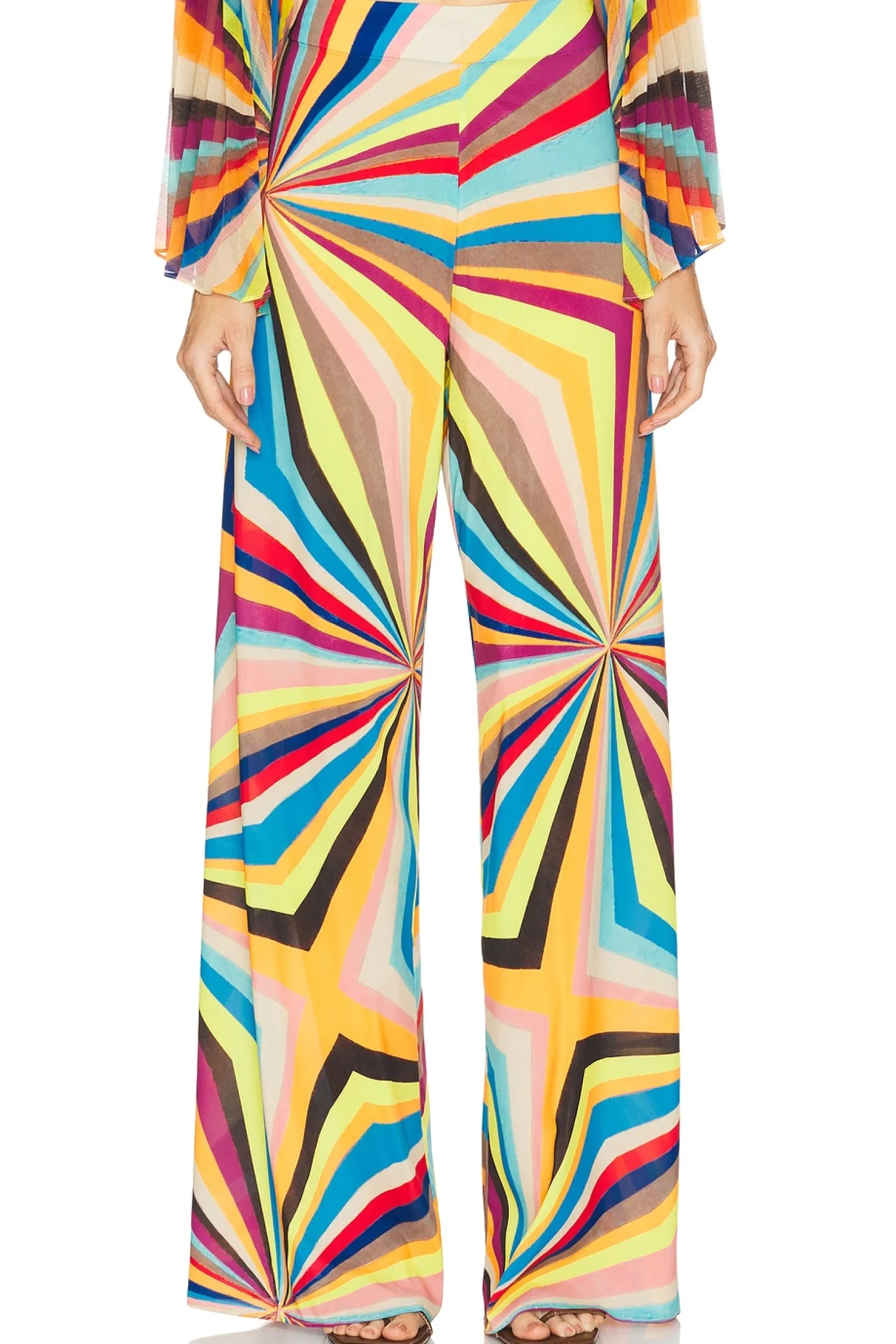 Women Alice + Olivia Pants>Athena Wide Leg Pant