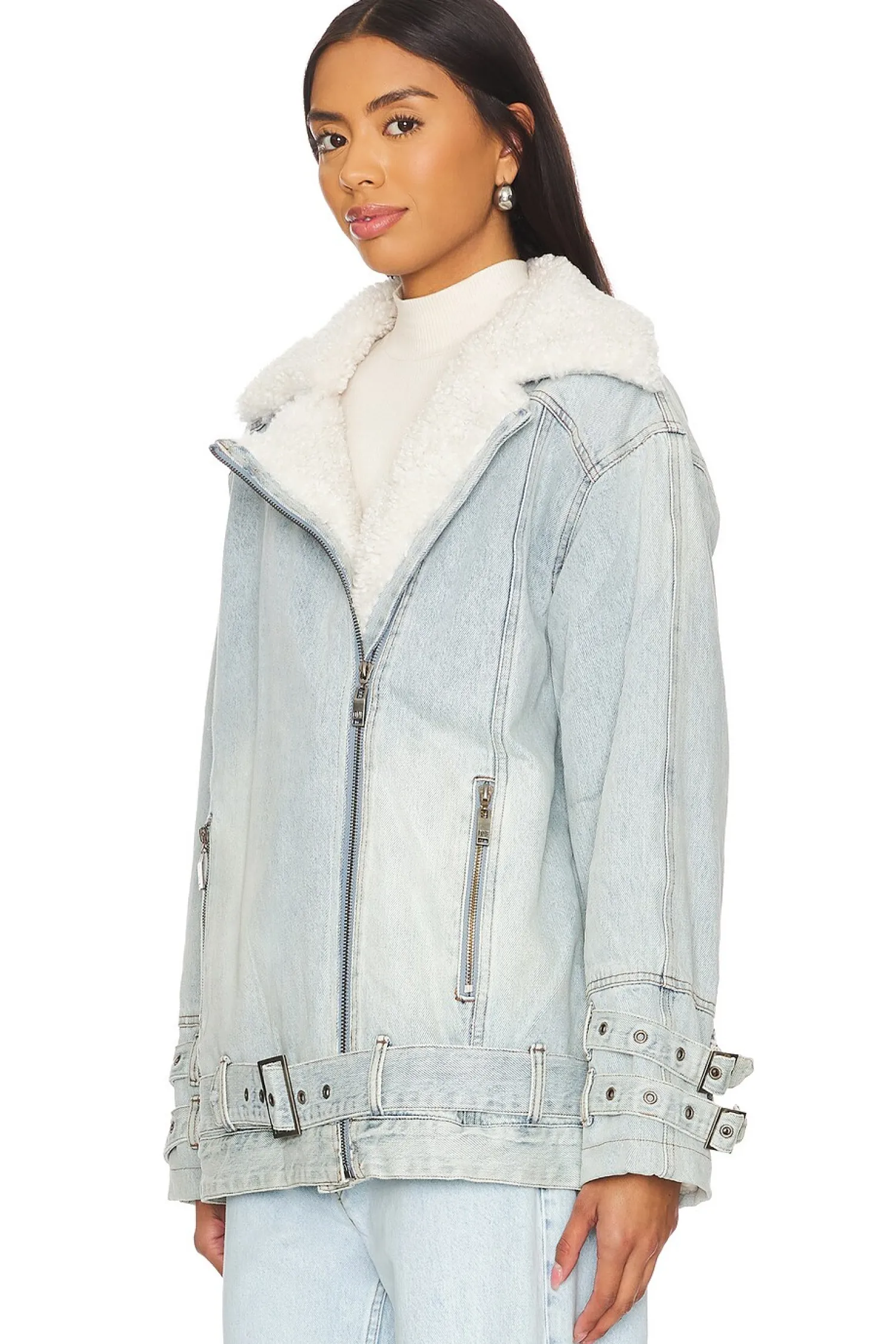 Women One Teaspoon Jackets & Coats>Aviator Jacket