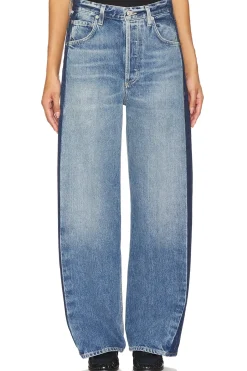 Women Citizens of Humanity Pants>Ayla Baggy With Tuxedo Stripe