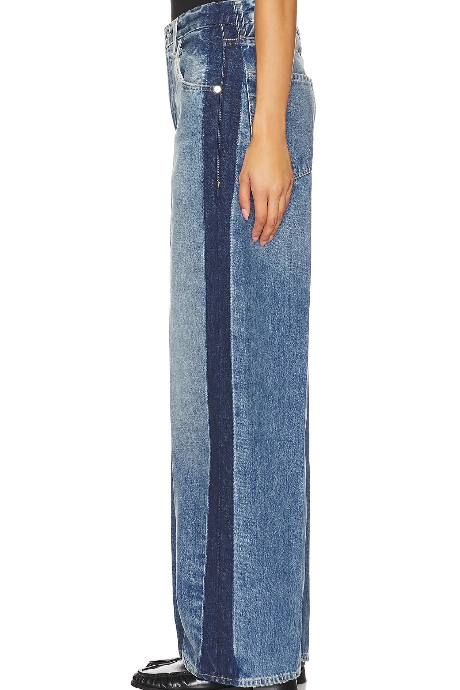 Women Citizens of Humanity Pants>Ayla Baggy With Tuxedo Stripe