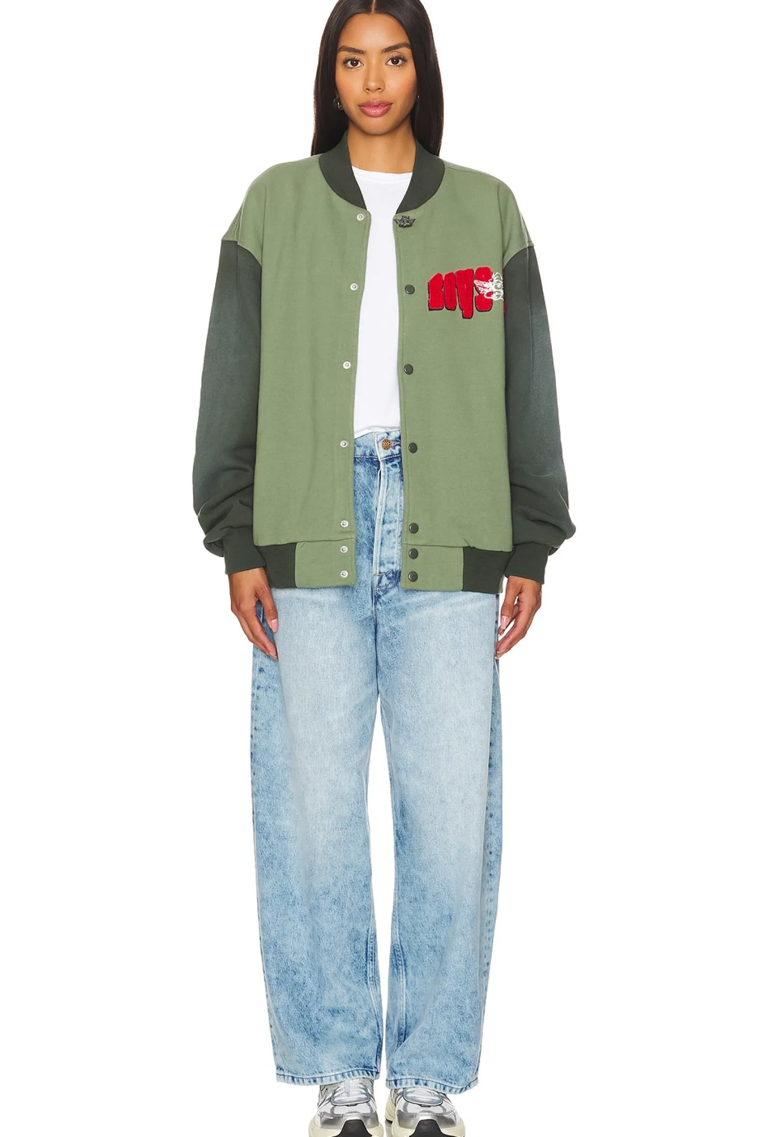 Women Boys Lie Jackets & Coats>B Shock Varsity Jacket