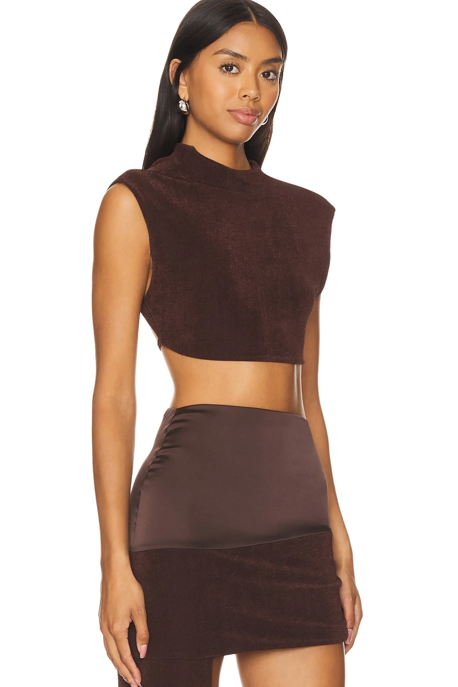 Women Khanums Matching Sets>Backless Cropped Tee
