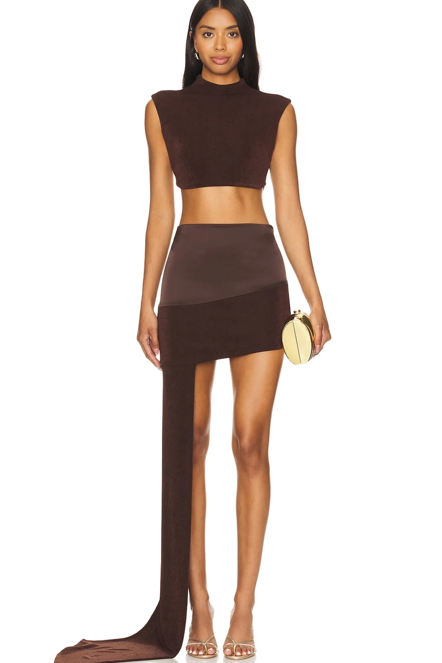 Women Khanums Matching Sets>Backless Cropped Tee