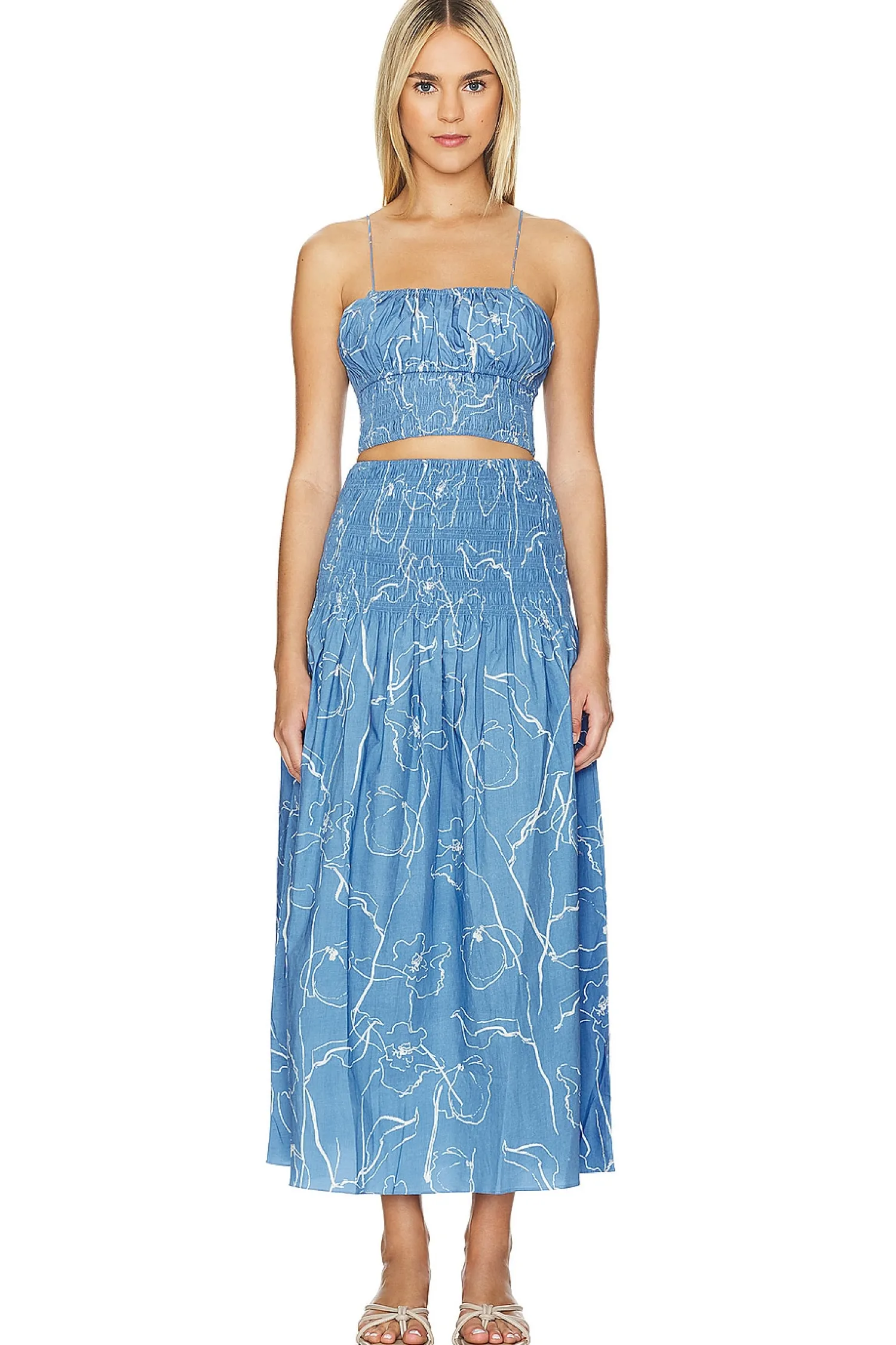 Women FAITHFULL THE BRAND Matching Sets>Baia Midi Skirt