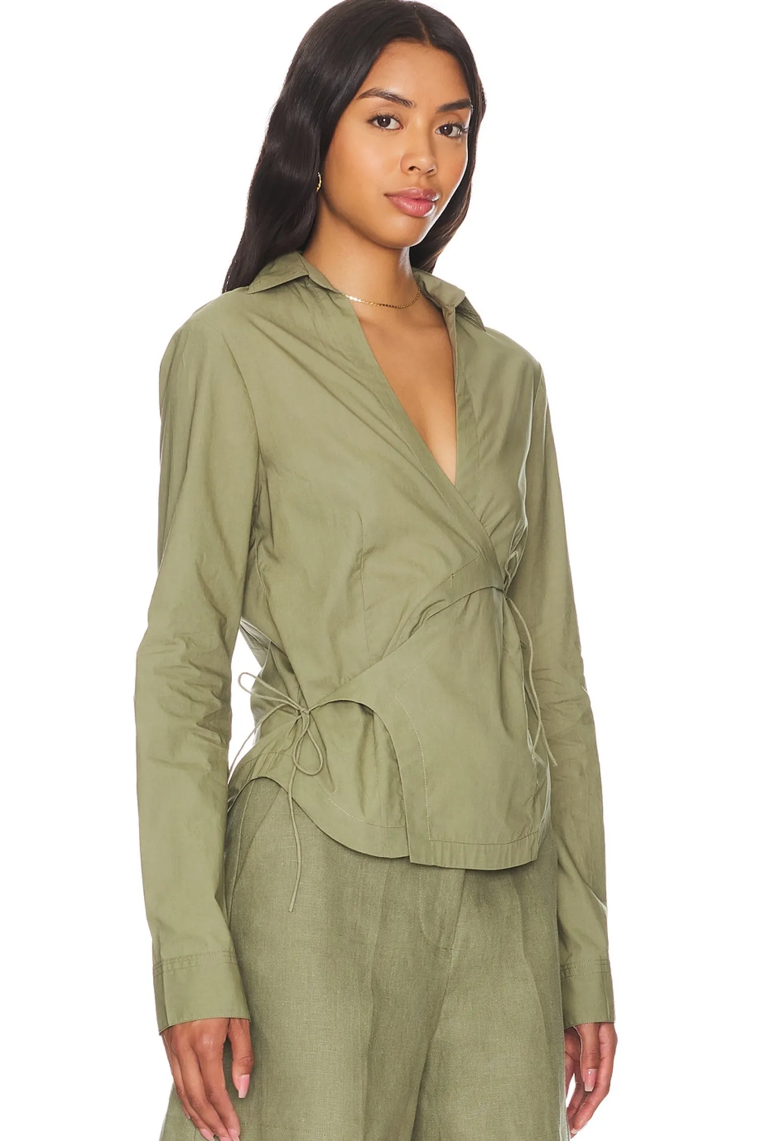 Women FAITHFULL THE BRAND Matching Sets>Baia Wrap Shirt