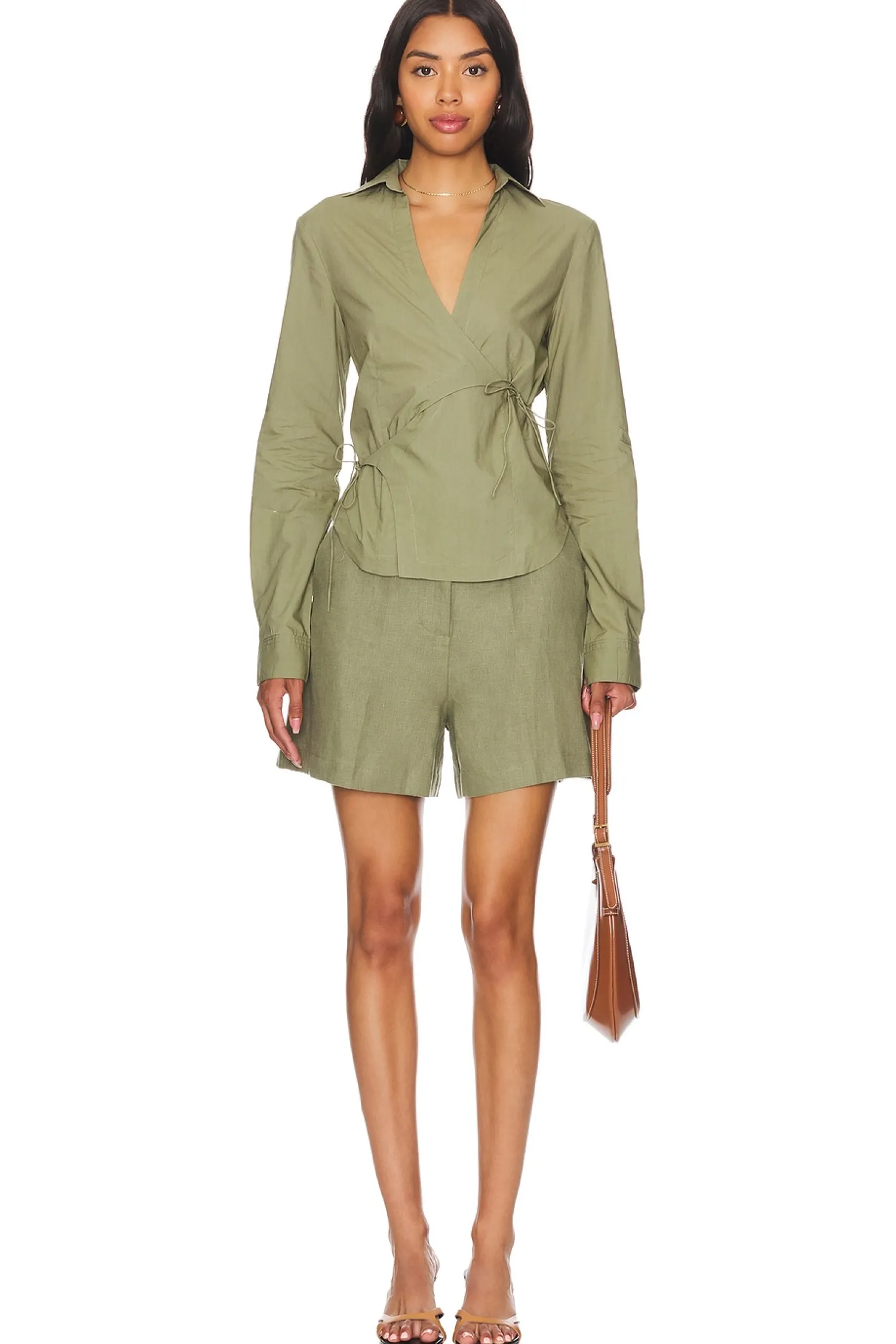 Women FAITHFULL THE BRAND Matching Sets>Baia Wrap Shirt