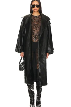 Women Lovers and Friends Jackets & Coats>Barrett Faux Leather Coat