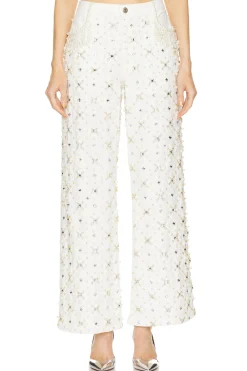 Women PatBO Pants>Beaded Wide Leg