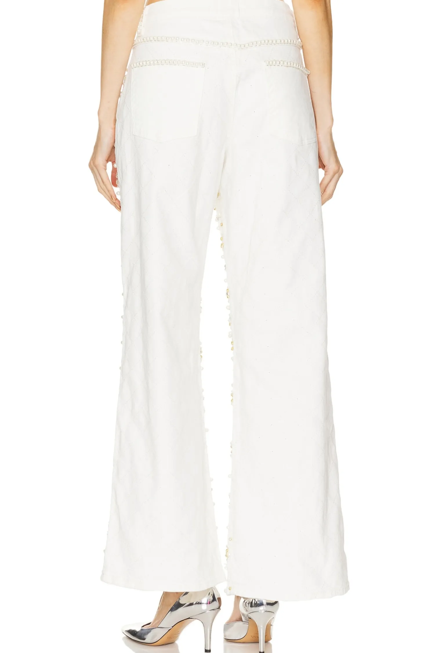 Women PatBO Pants>Beaded Wide Leg