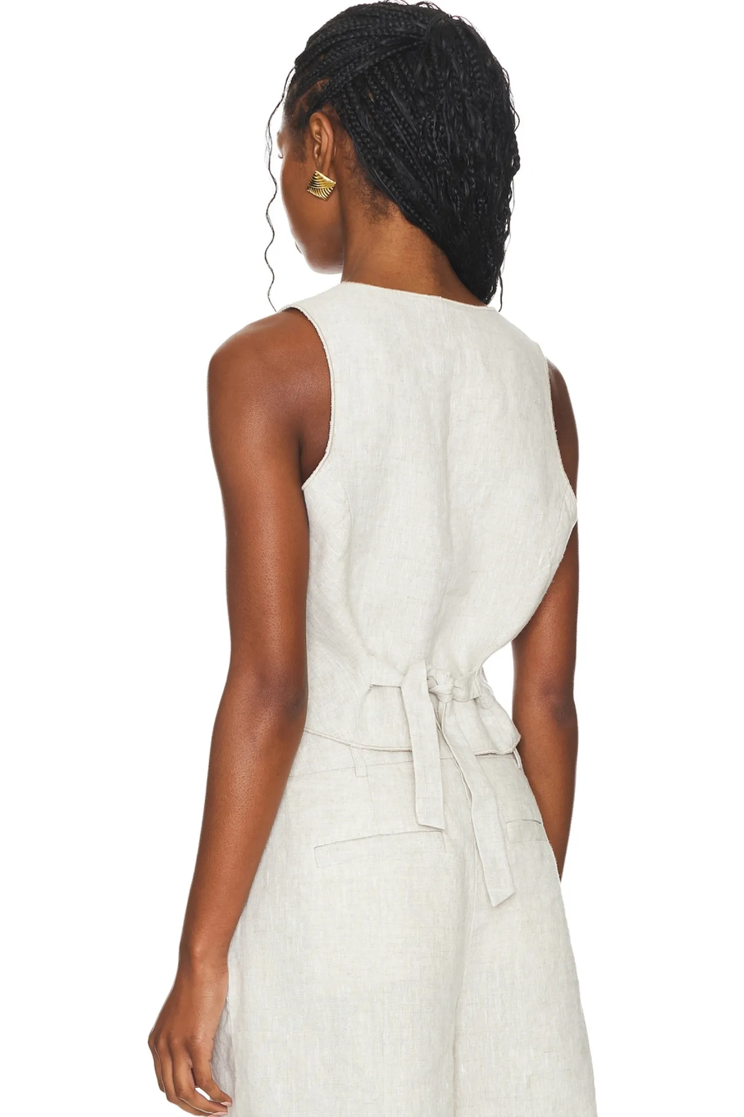 Women Central Park West Jackets & Coats>Beckett Linen Vest