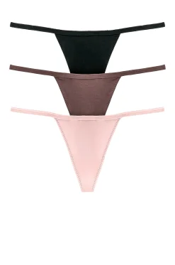 Women Privacy Please Lingerie & Sleepwear>Belinda G String 3 Pack