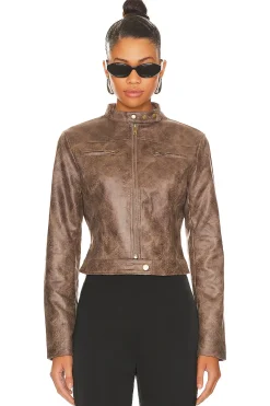 Women LIONESS Jackets & Coats>Bella Moto Jacket