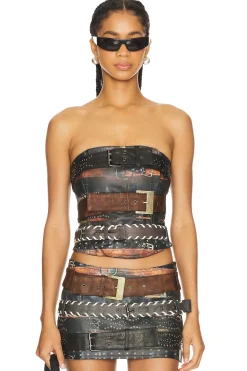 Women Jaded London Matching Sets>Belt Bandeau Top